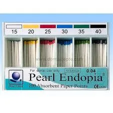 Pearl Dent Endo Paper Points Taper (Açılı) 100 Adet .06 15#